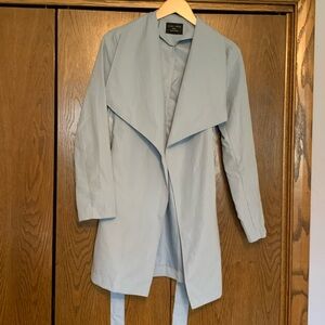 {Love Tree} EUC! Women's Light Blue Trench Jacket